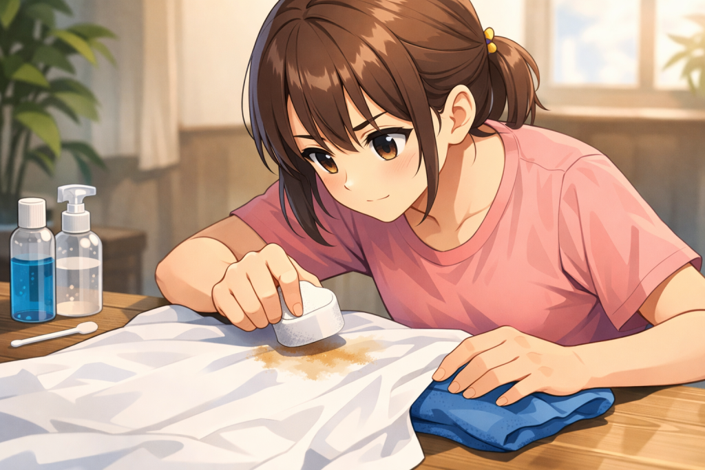 コーヒーの染み抜きの大原則