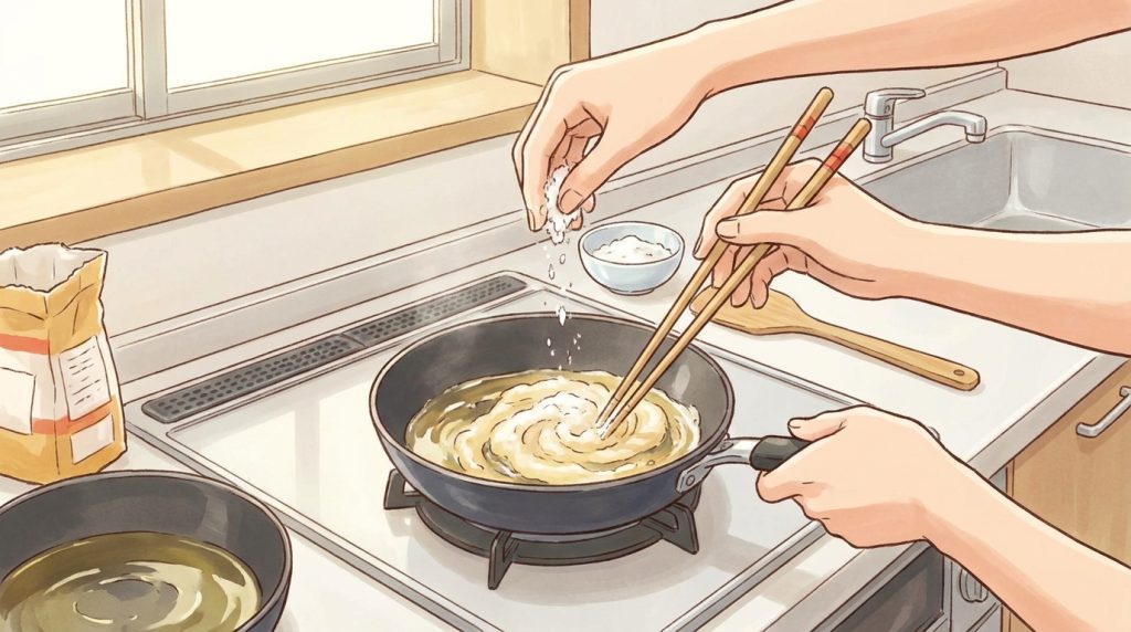 小麦粉・片栗粉を使った廃油