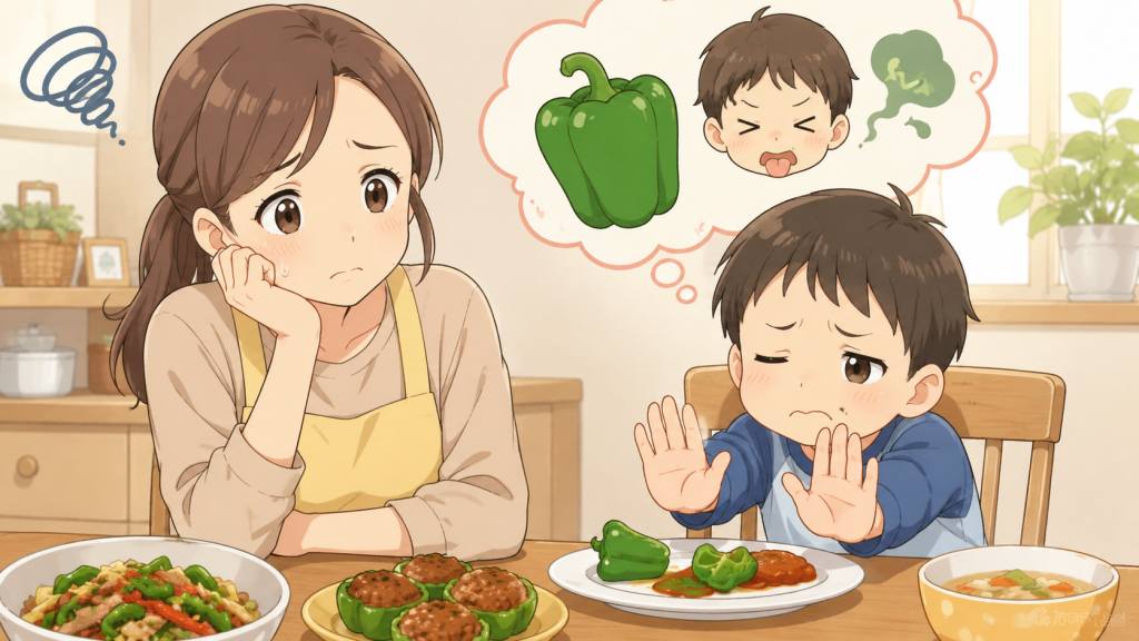 子供がピーマンを嫌い