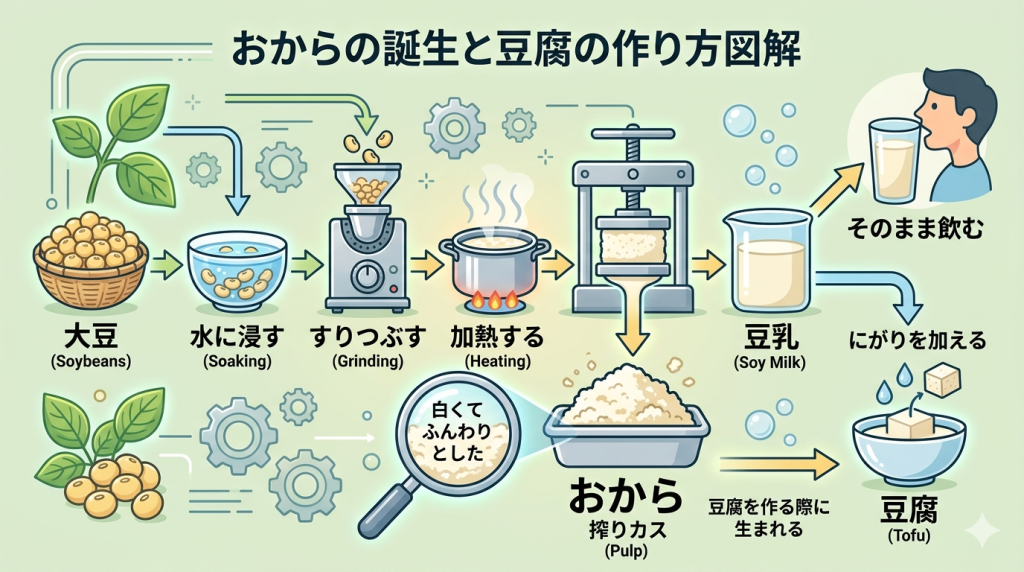 おからと豆腐の作り方