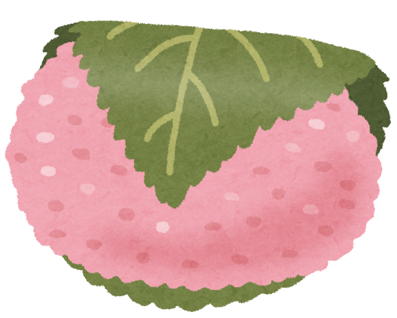 桜餅のイラスト