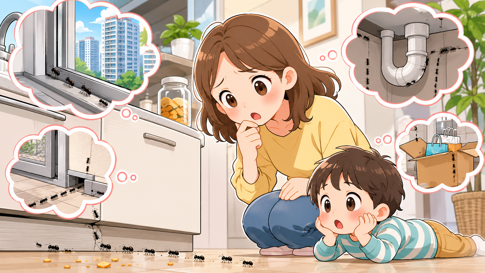 アリが侵入