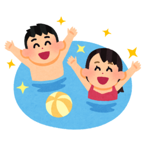 プールのイラスト