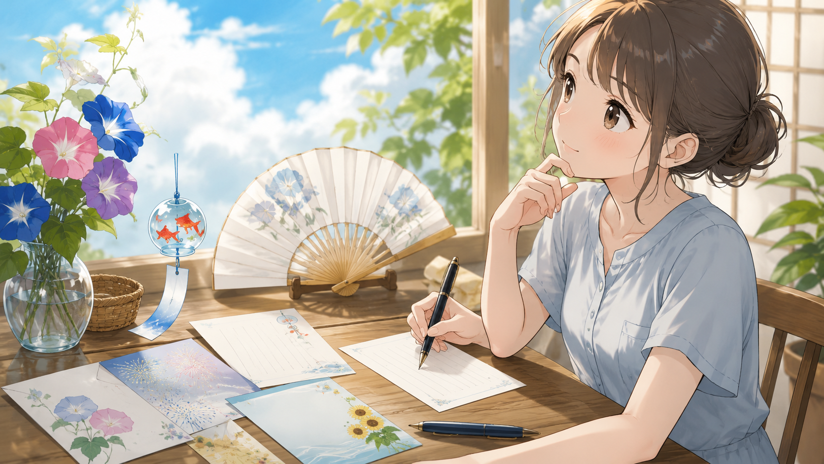 夏の風景と静かな手紙の時間