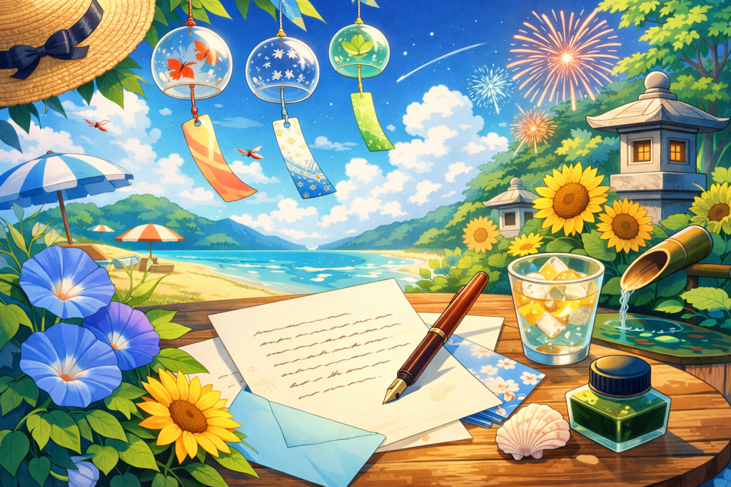 夏の風景と静かな手紙の時間