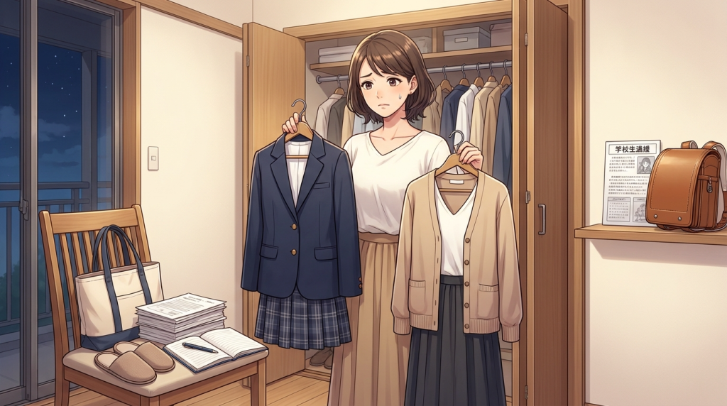 学校説明会の服装に悩む