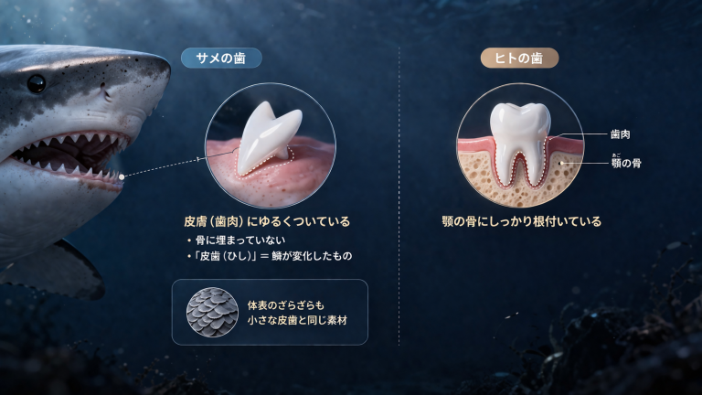 サメの歯はなぜ抜けても生える?生え変わる回数と驚きの仕組みを徹底解説 | ママは悩みが多い