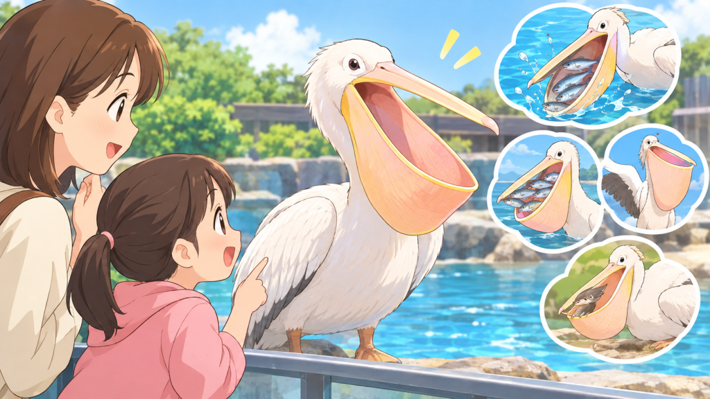 ペリカンの口の袋