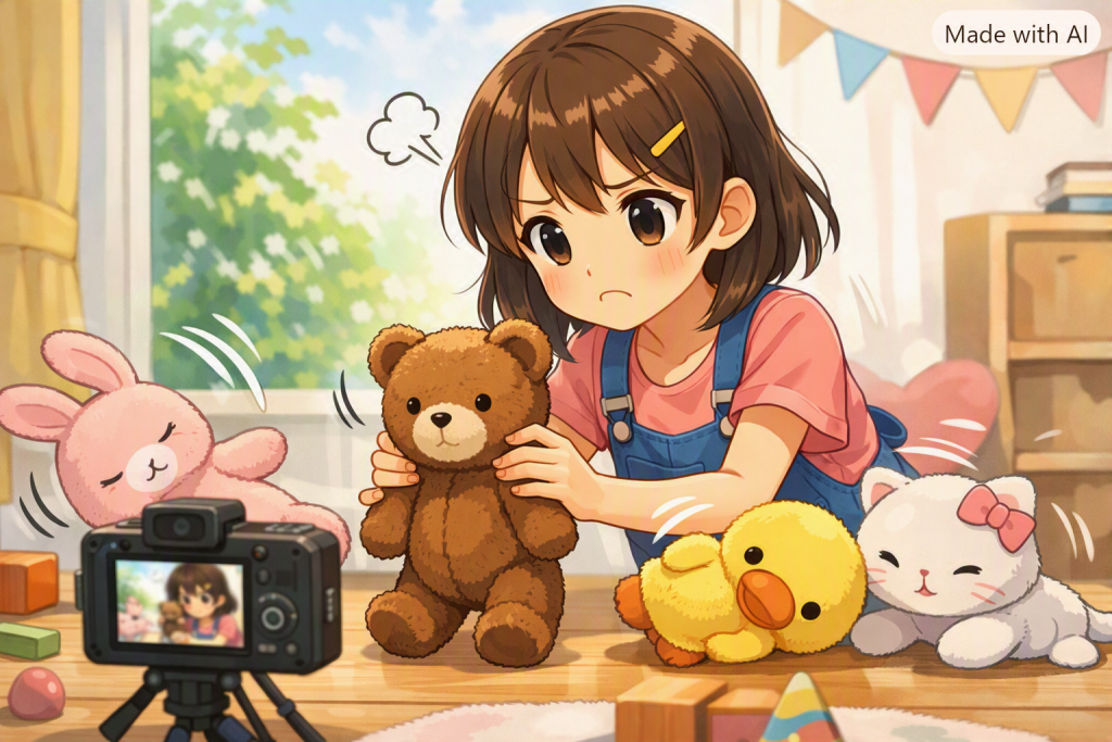 ぬいぐるみ撮影会のドタバタ劇