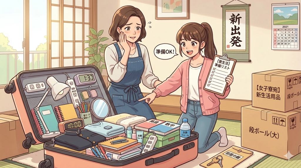 新生活の女の子