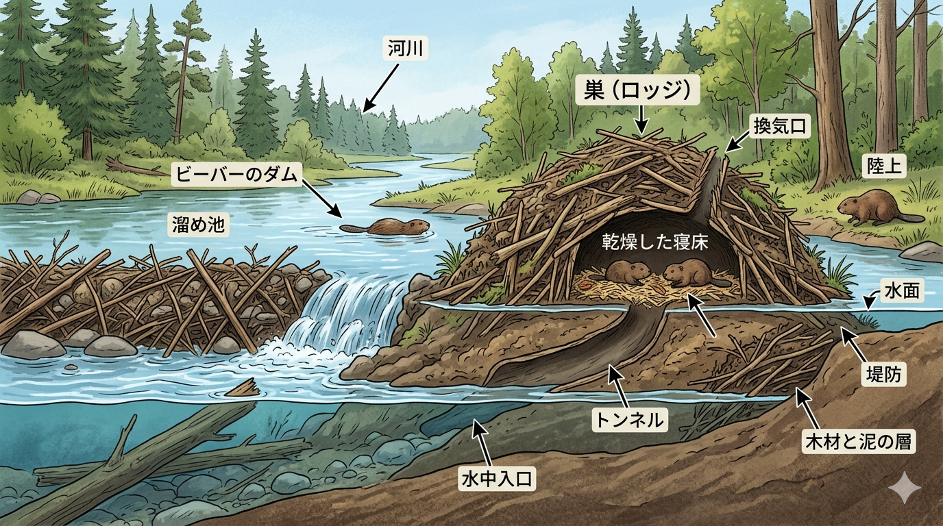 ビーバーの家イメージ図
