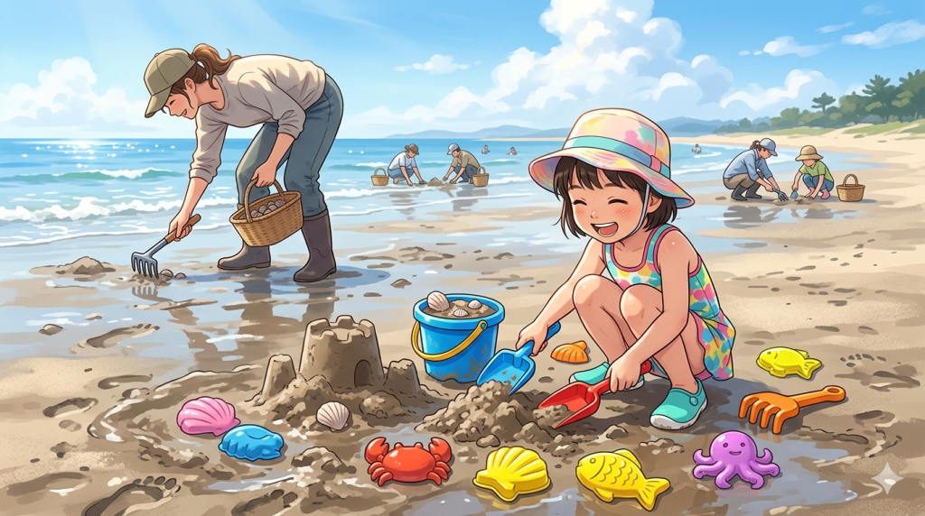 たけのこに火が通ったかを竹串で確認