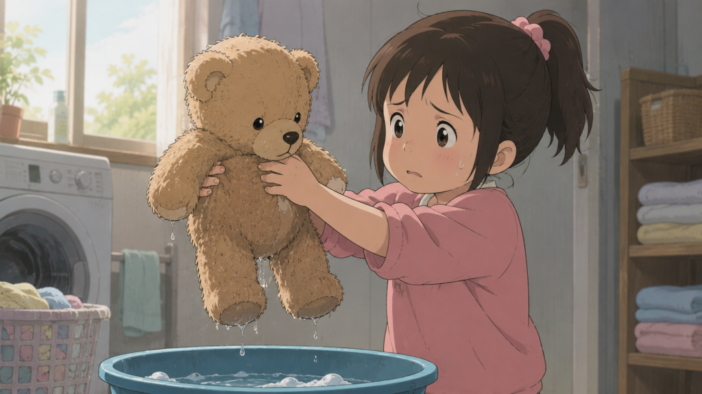 乾かないぬいぐるみ