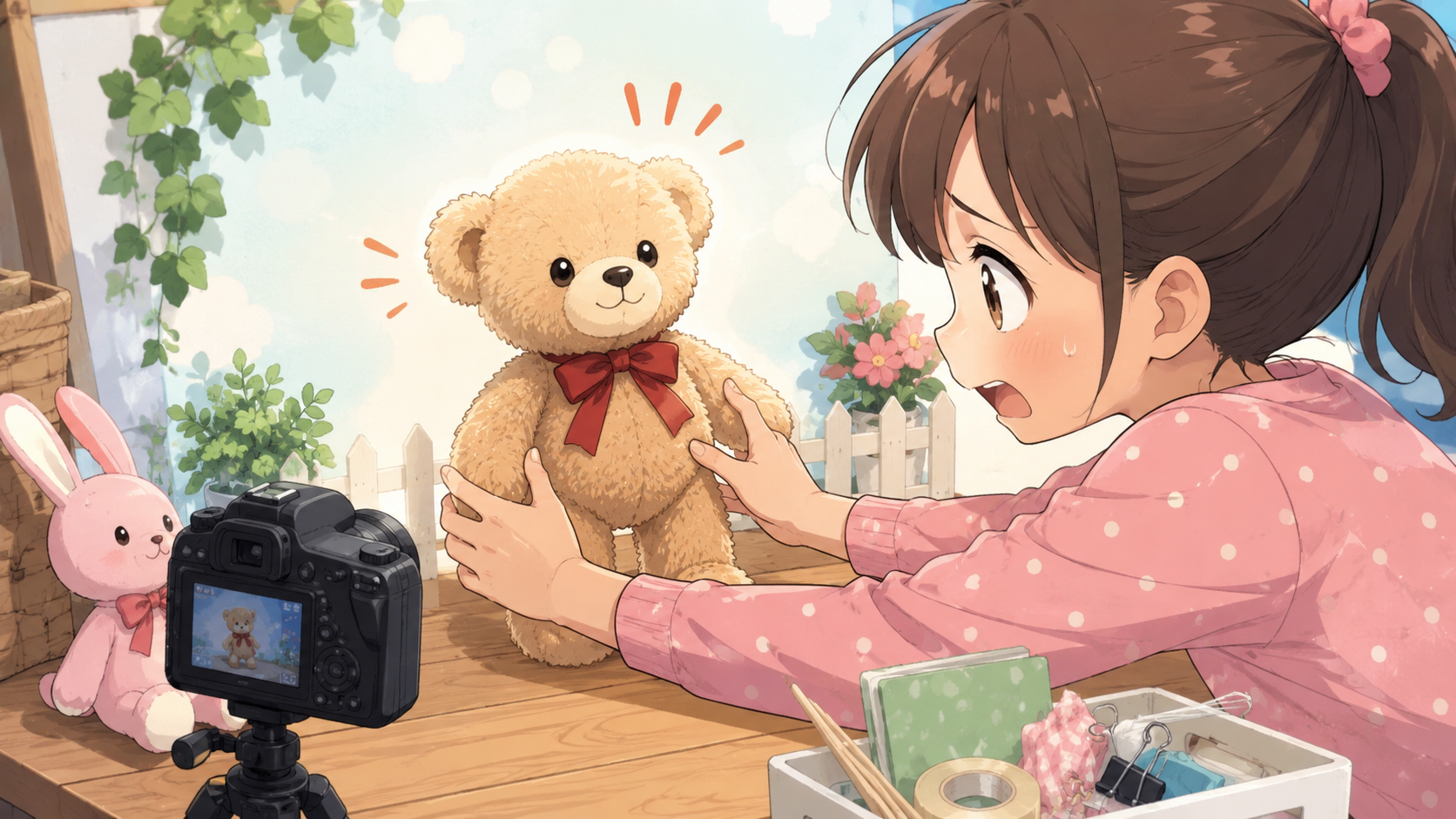 ぬいぐるみ撮影会のドタバタ劇
