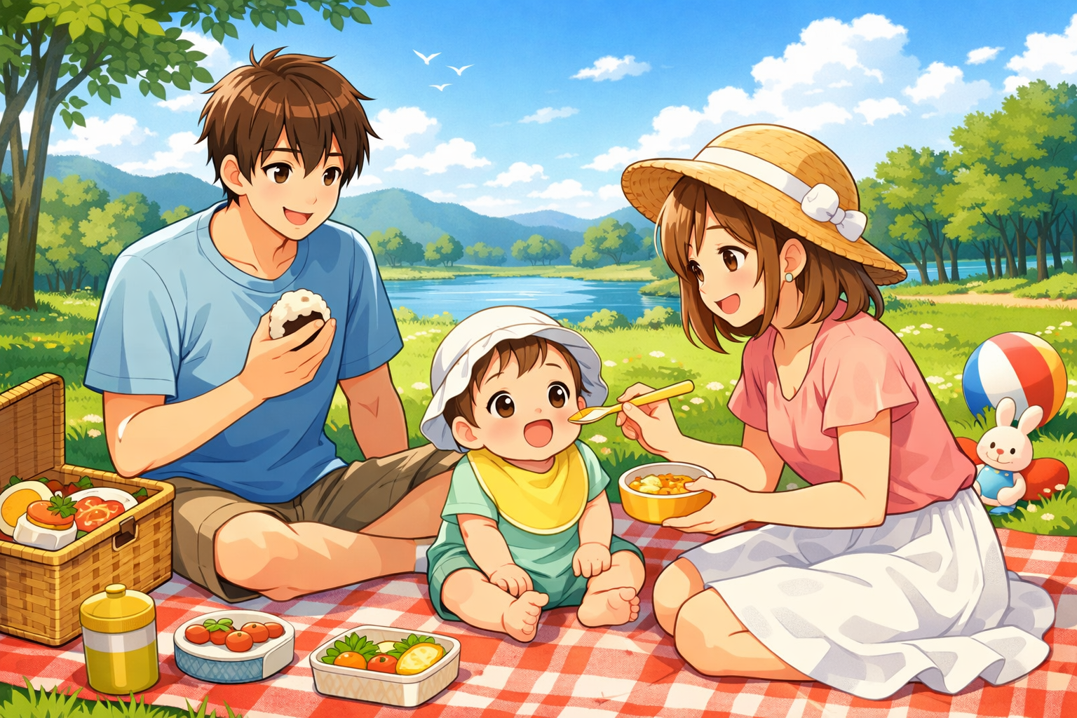 家族で過ごす楽しいピクニック