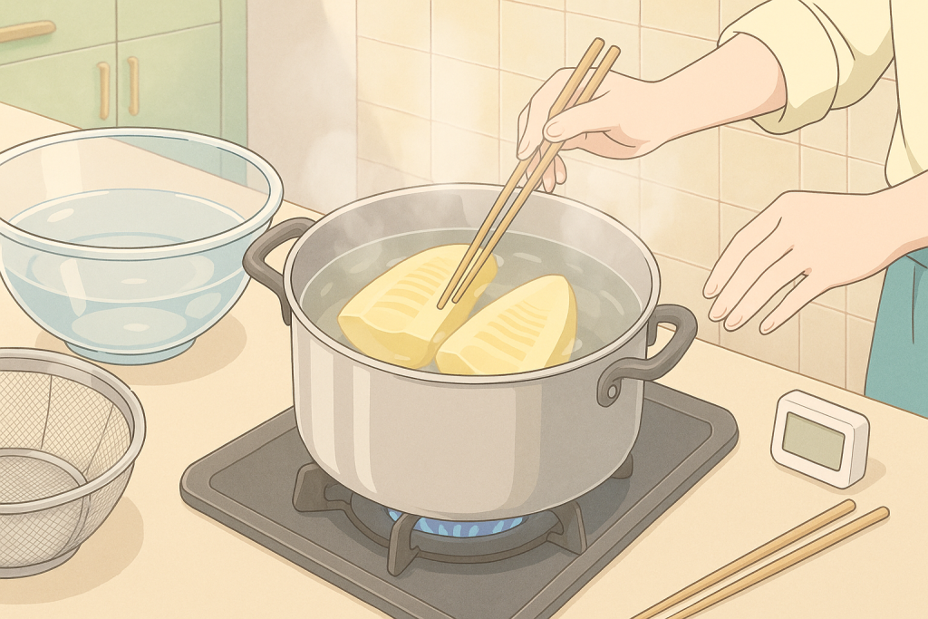 たけのこのあく抜き