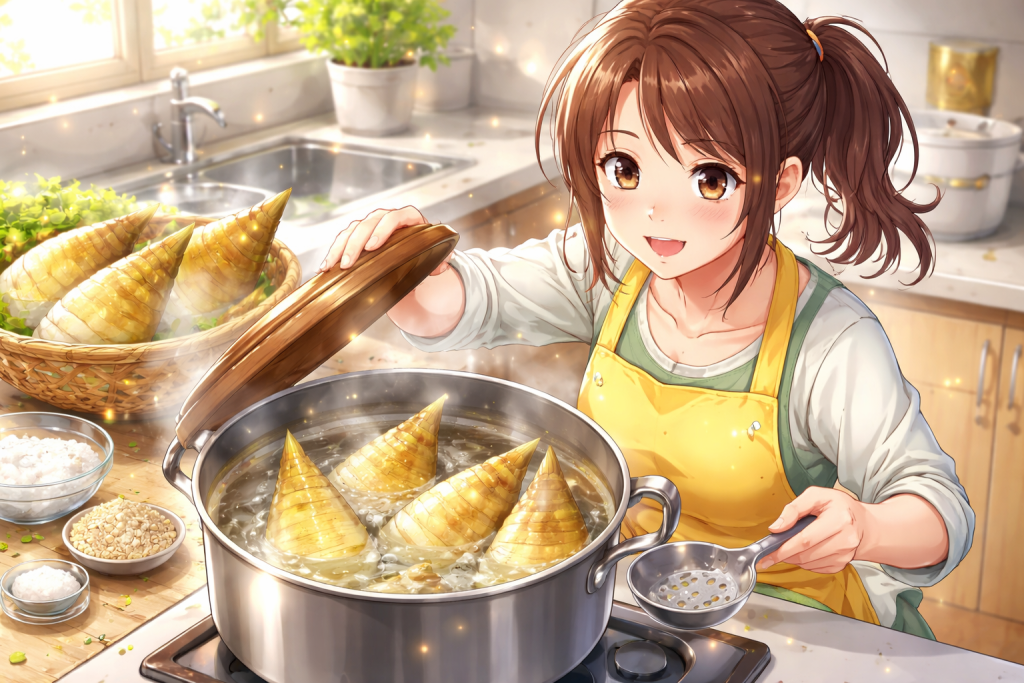 たけのこのあく抜き