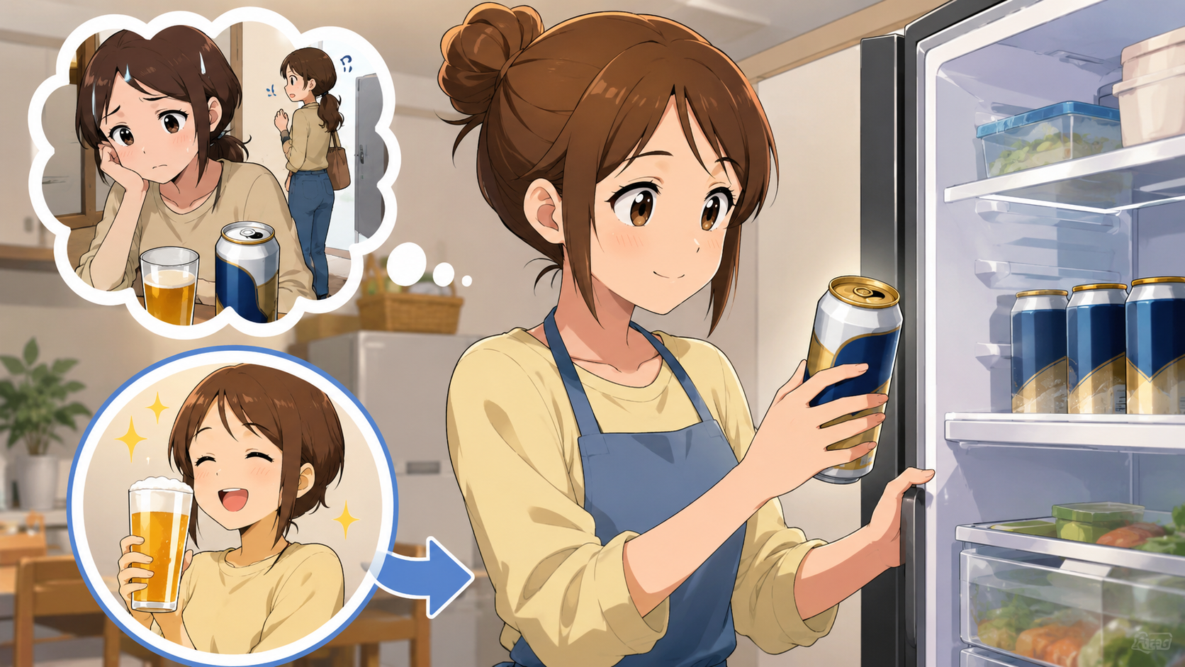 飲みかけのビールを保存