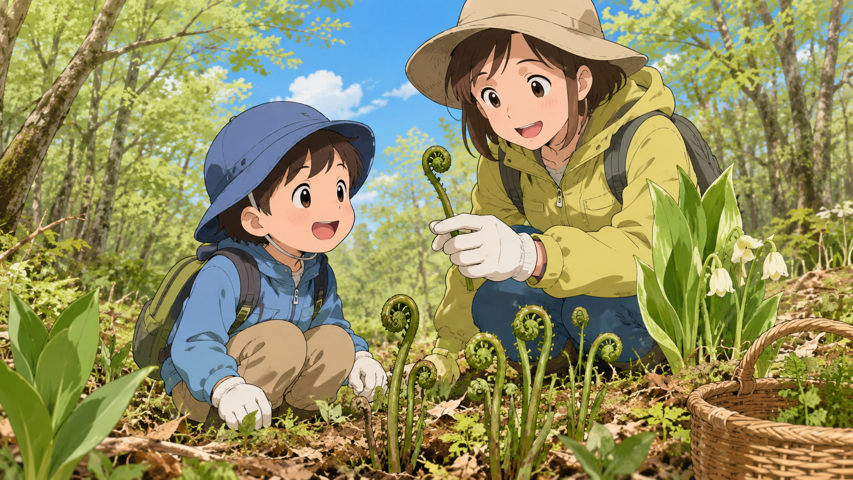 ぜんまいの採取