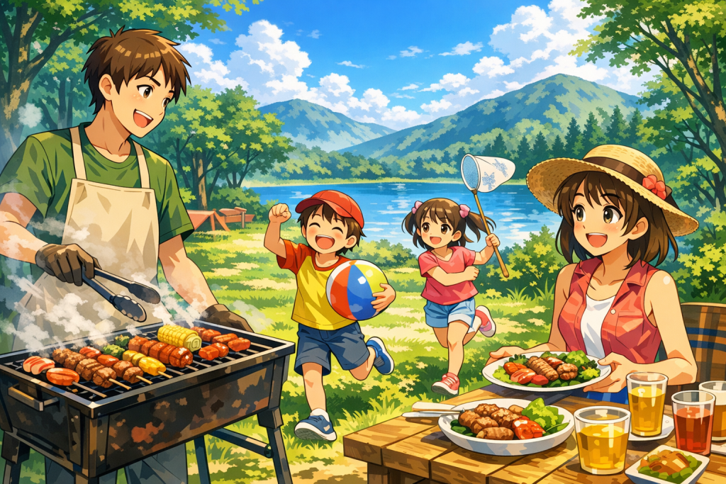 子どもと一緒に楽しむバーベキュー