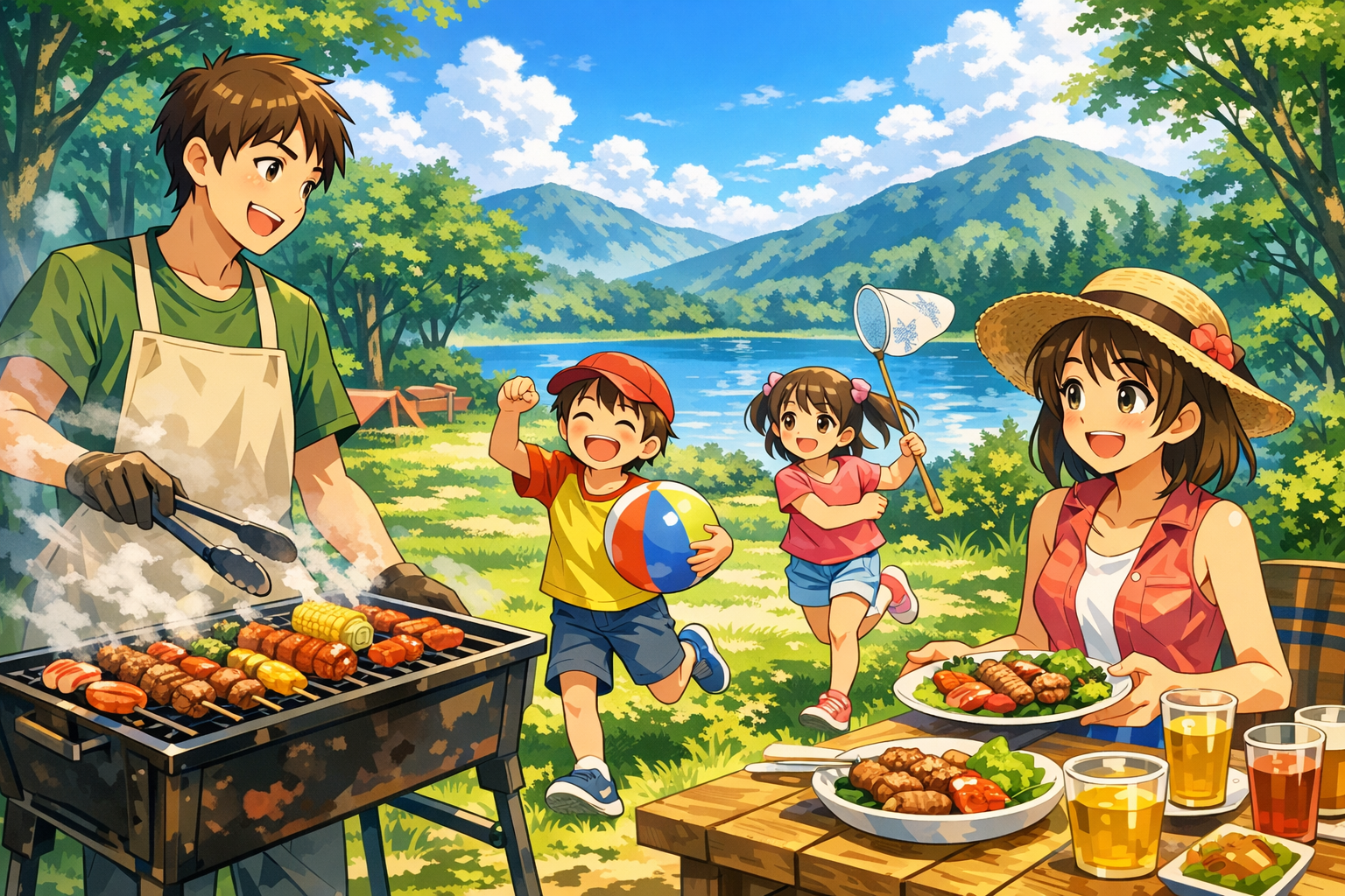 子どもと一緒に楽しむバーベキュー