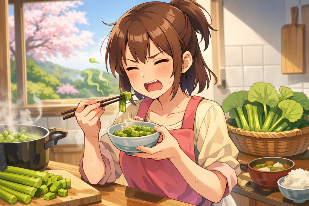 春から初夏のフキの“ほろ苦さ”