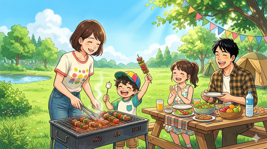 子どもと一緒に楽しむバーベキュー