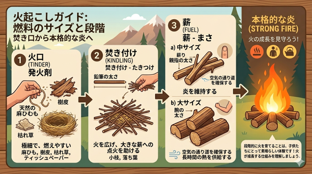 火起こしの基本
