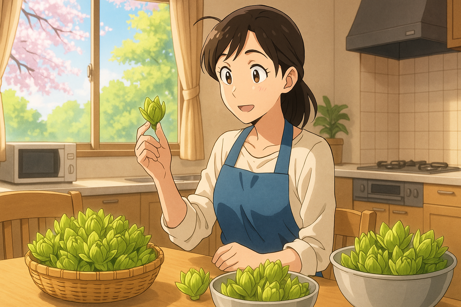大量のふきのとう