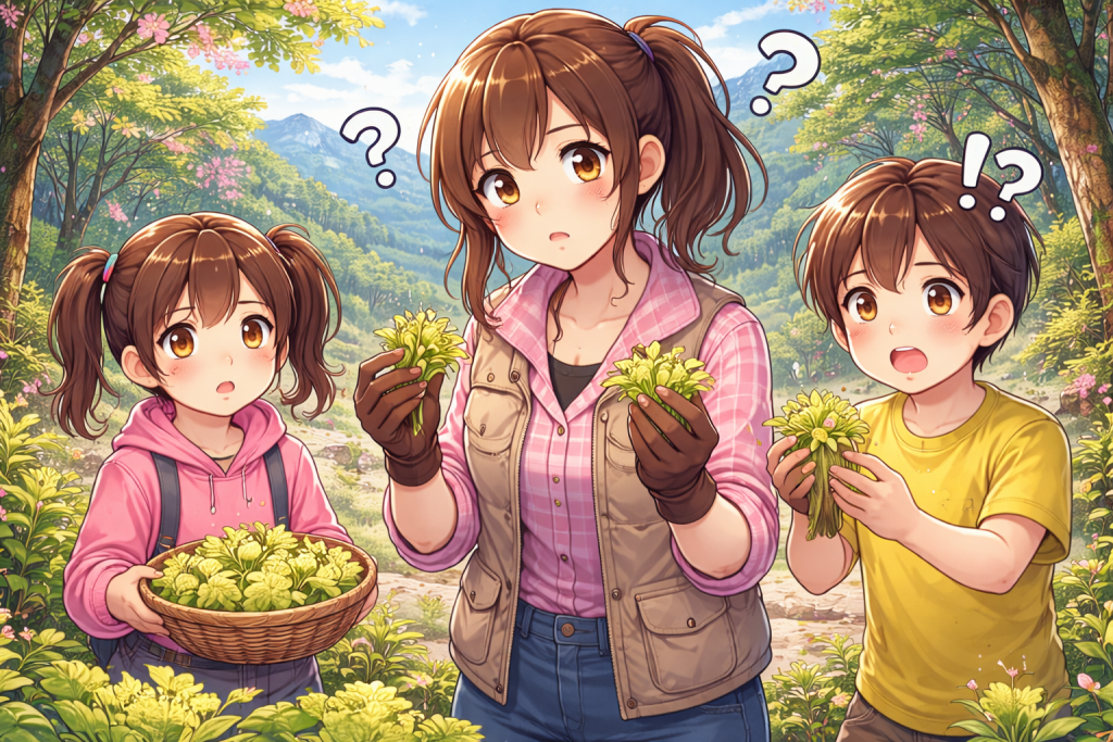 これってふきのとう?