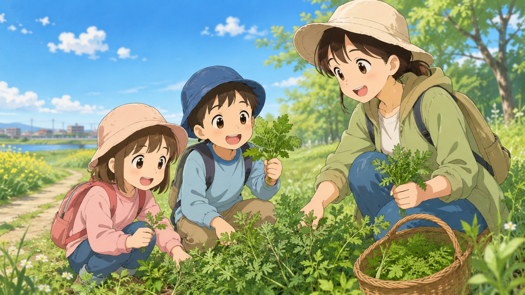 よもぎ採り