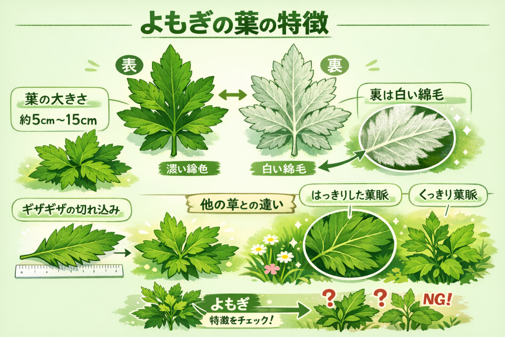 よもぎの葉の特徴