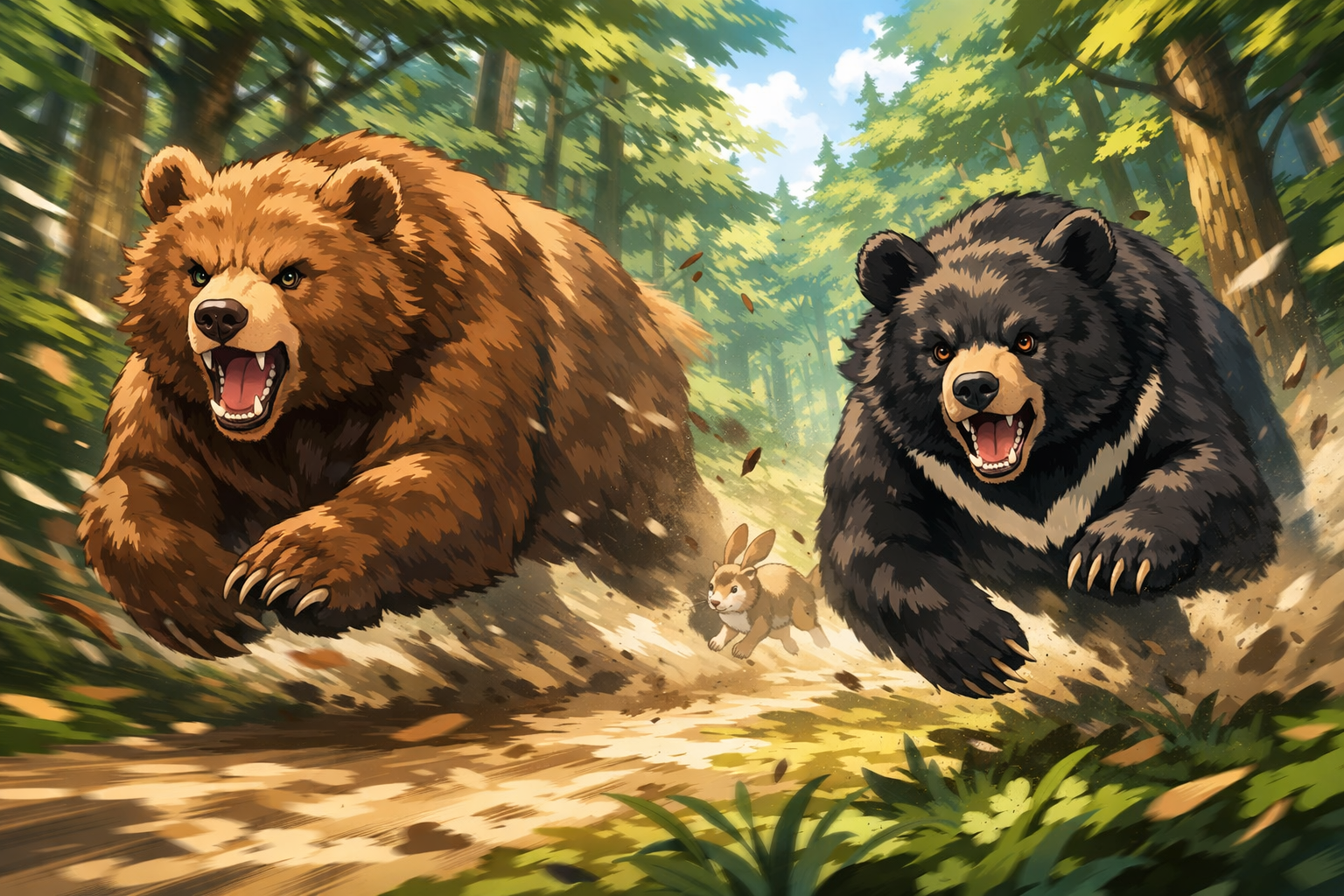 ヒグマとツキノワグマ