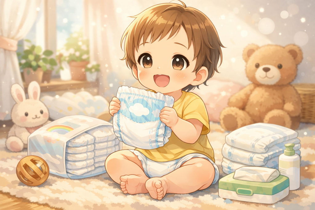 赤ちゃんのおむつ
