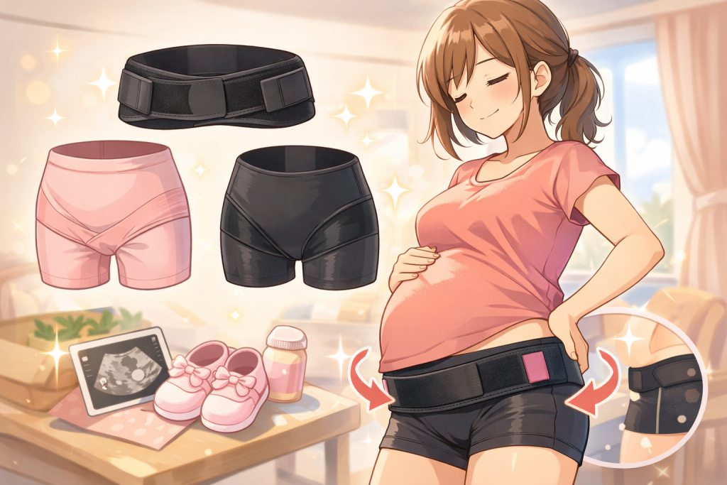 妊娠中から使える骨盤ベルト
