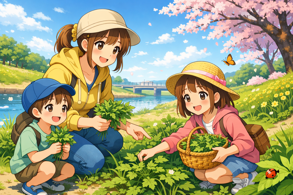 よもぎ採り