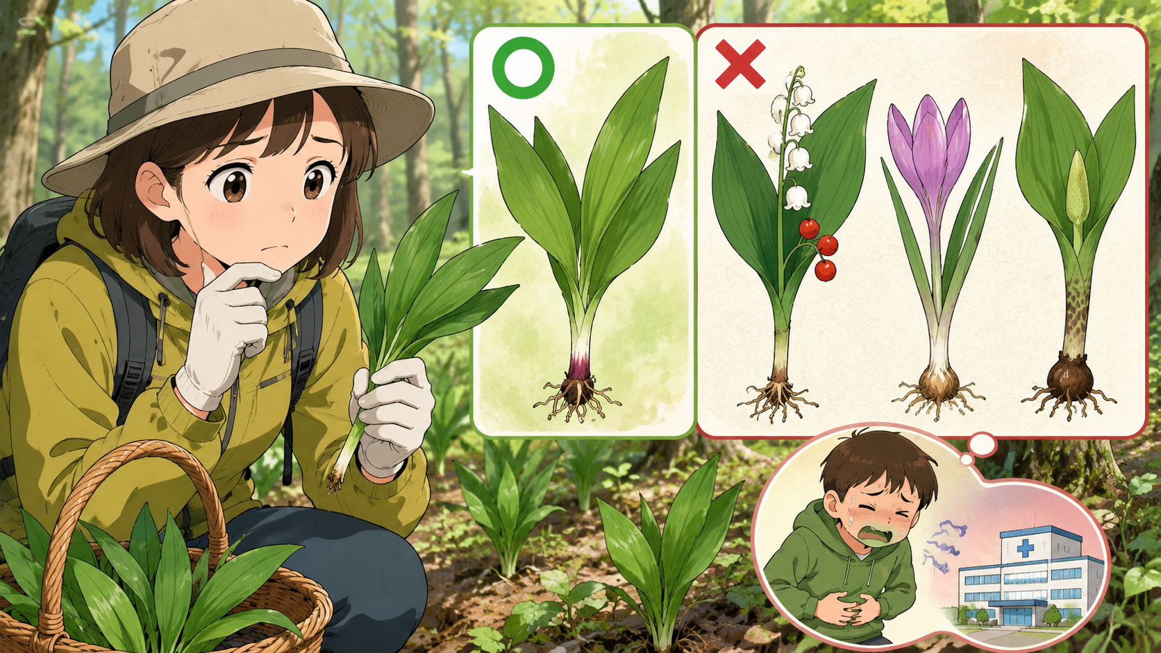 行者にんにくと毒草