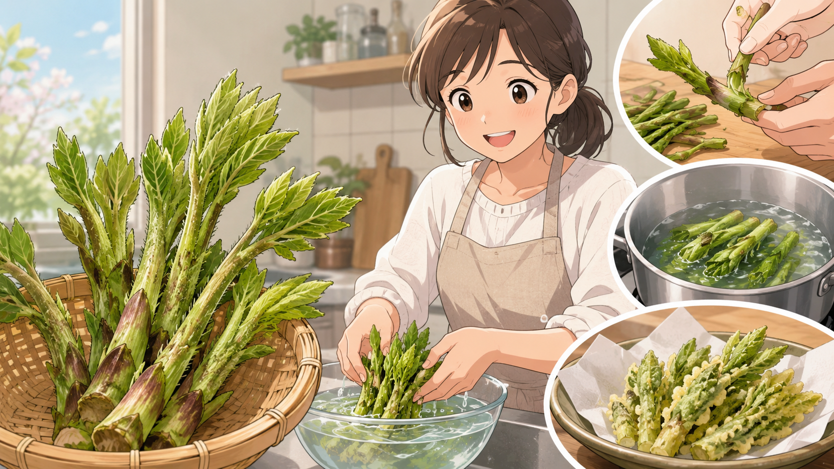 コシアブラの下処理
