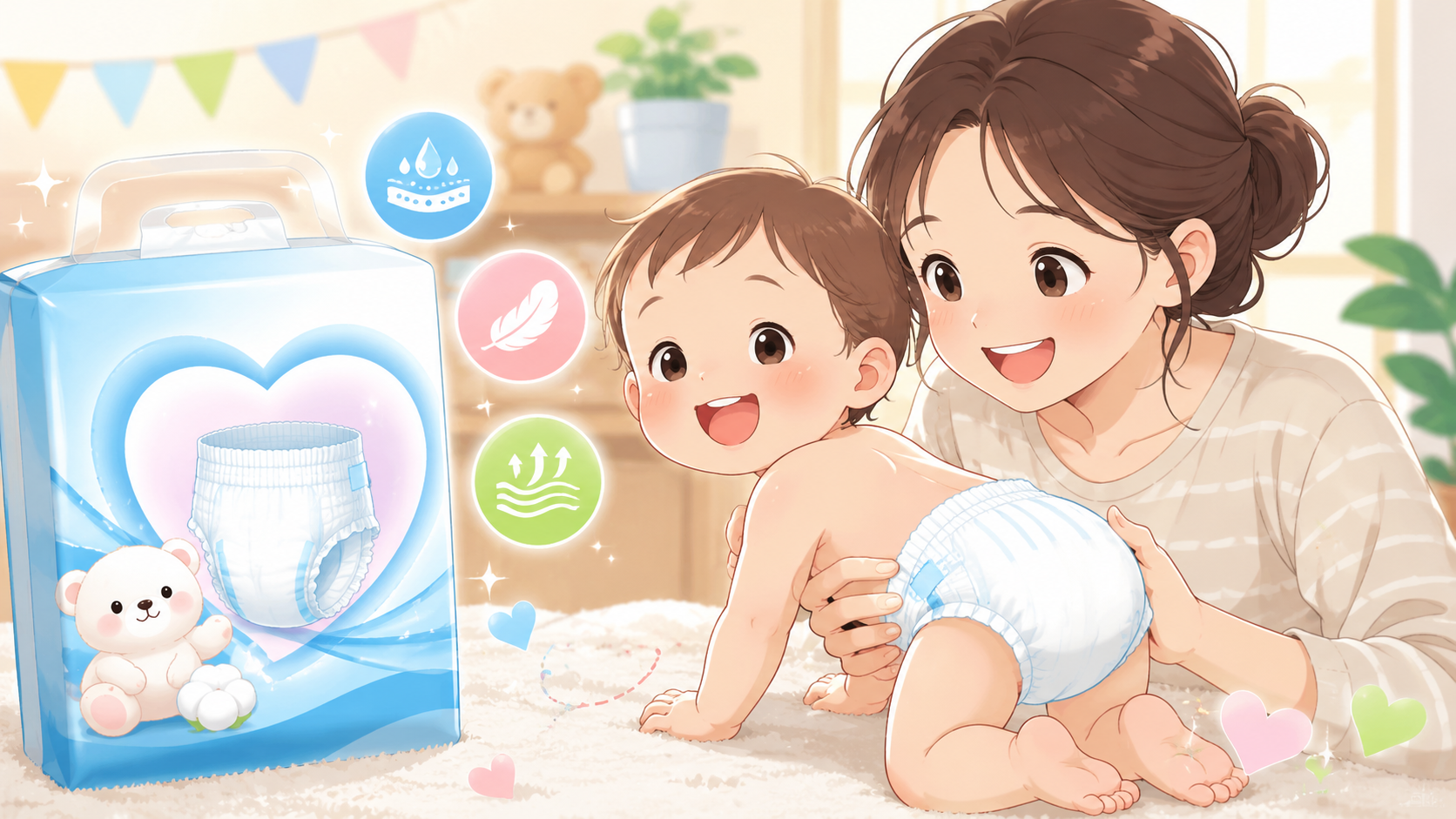 赤ちゃんのおむつ選び