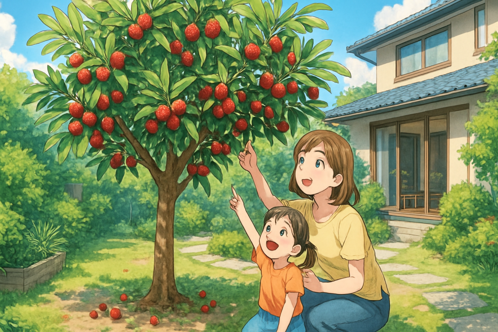 ヤマモモを庭木にする