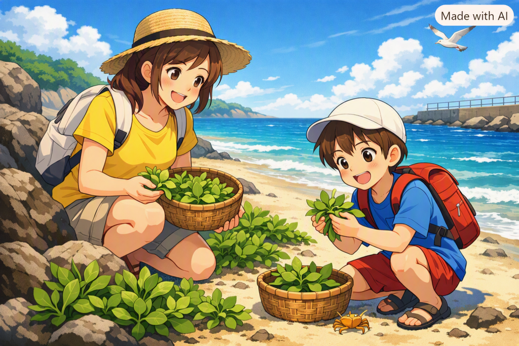 ツルナが採れる場所