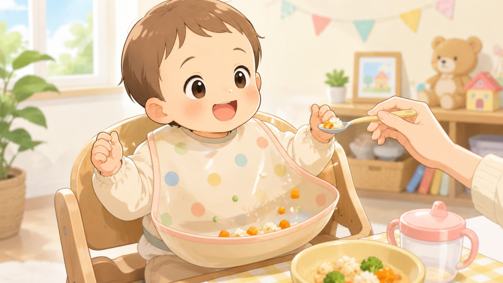赤ちゃんの食べこぼし対策