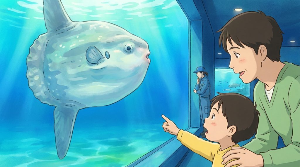 水族館のマンボウ