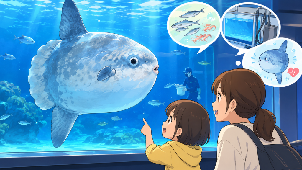 水族館のマンボウ