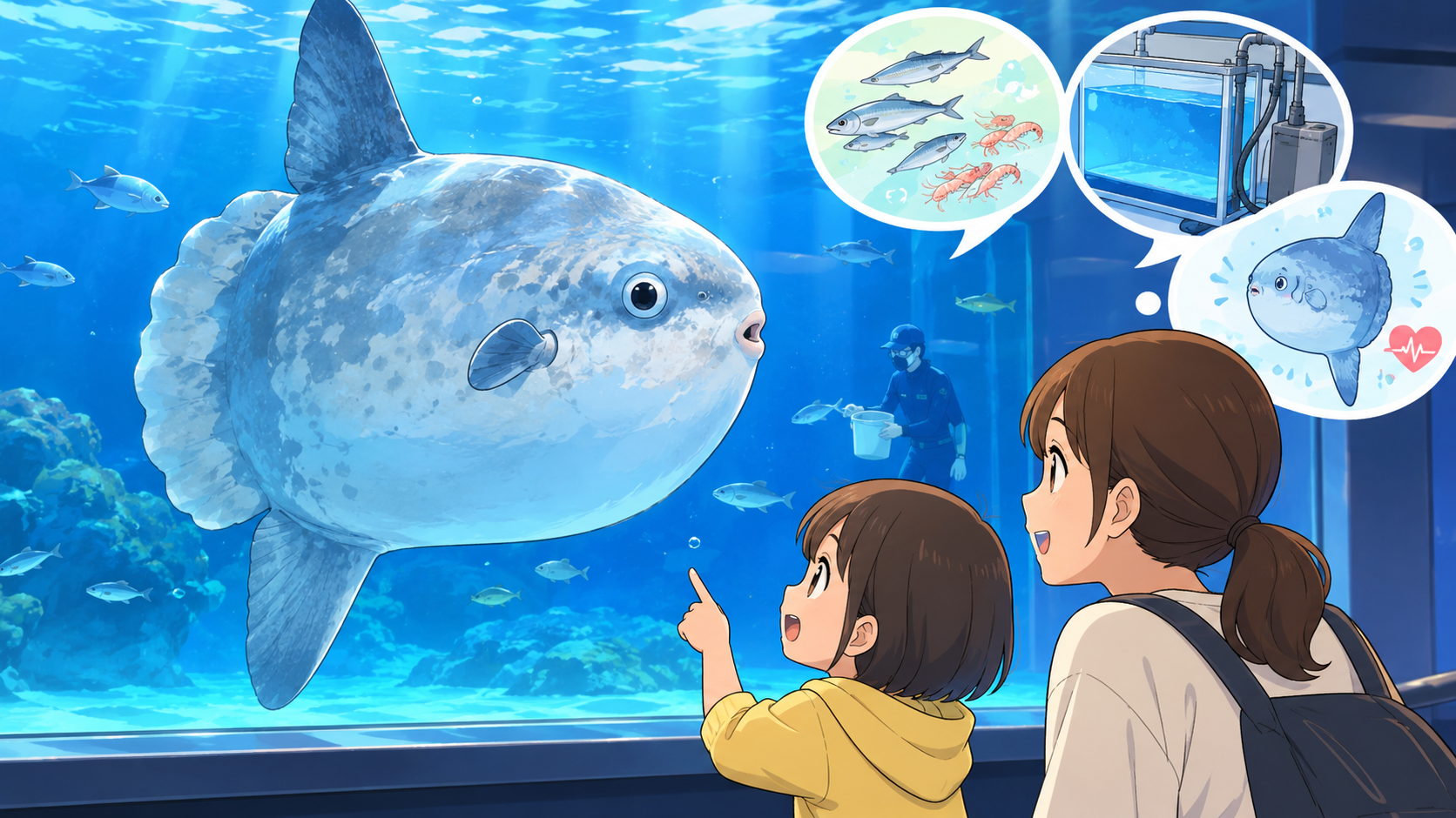 水族館のマンボウ