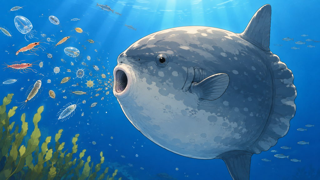 マンボウが何を食べているのか
