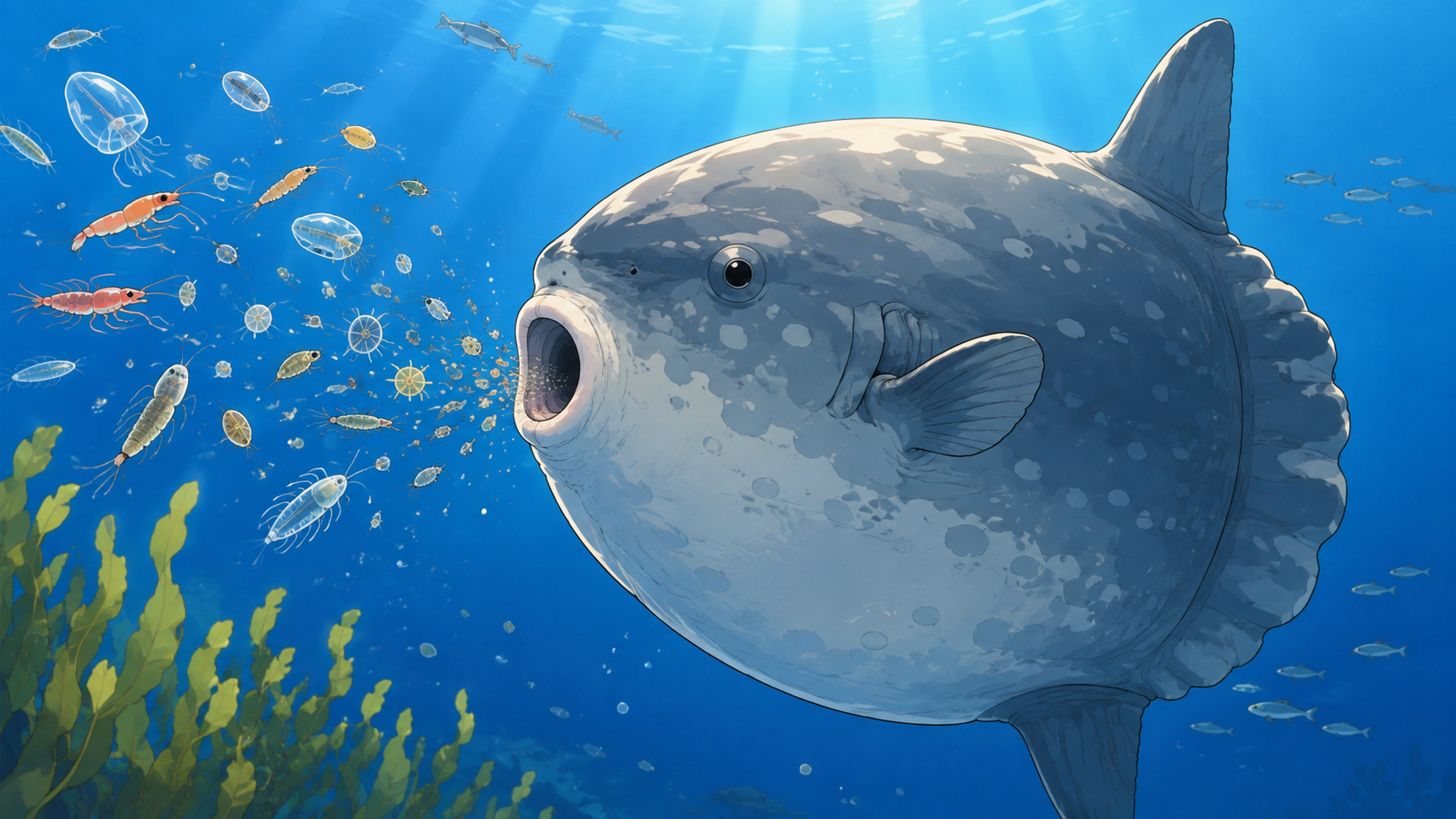 マンボウが何を食べているのか