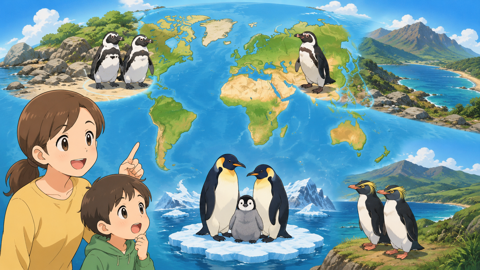 各地のペンギンたち
