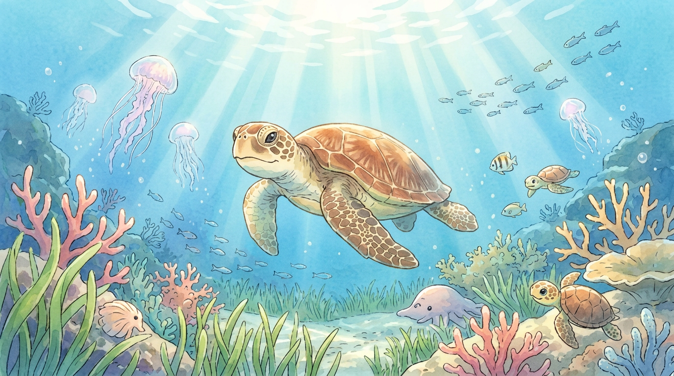 ウミガメが何を食べるのか
