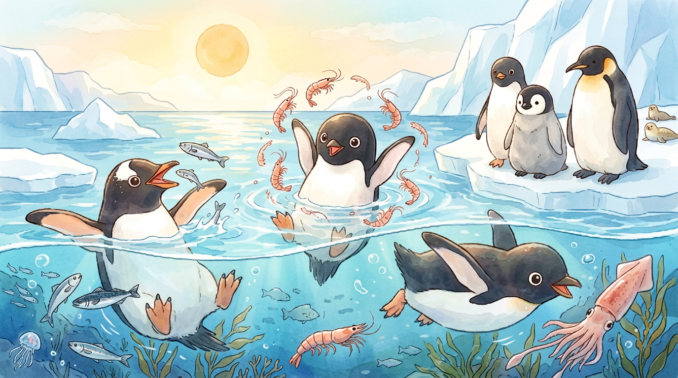 ペンギンって何を食べるの？